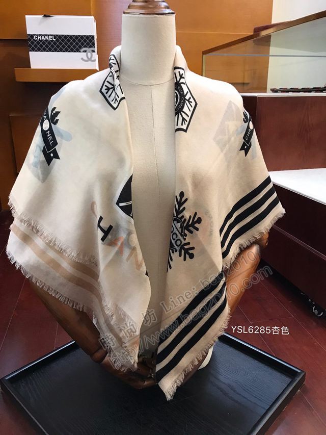 CHANEL圍巾 秋冬新款 高端經典牛貨 香奈兒水絨女圍巾  llwj6740